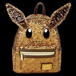 Loungefly Pokémon Exclusive Eevee Sequin Cosplay Mini Backpack NWT​